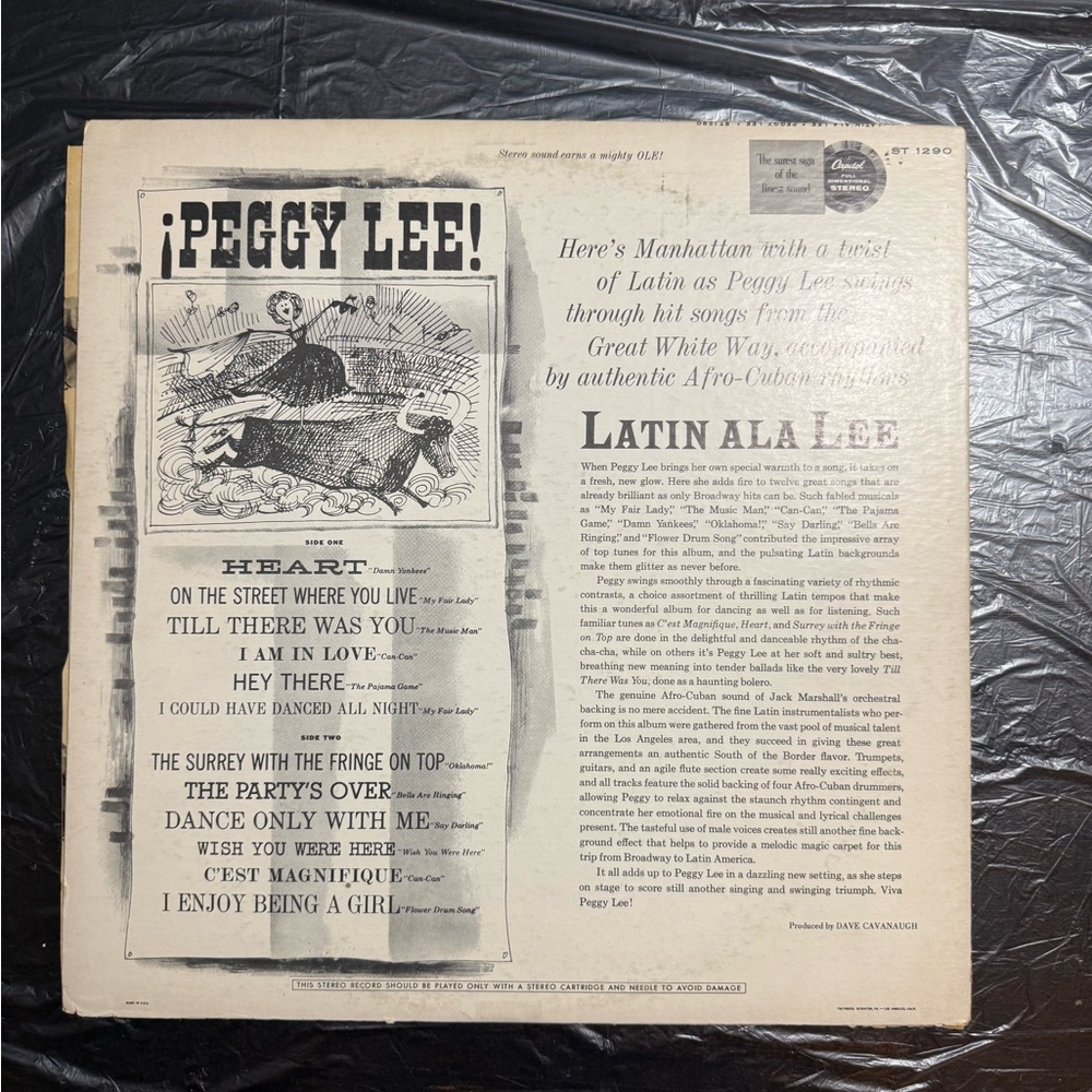 Peggy Lee Vinyl Record